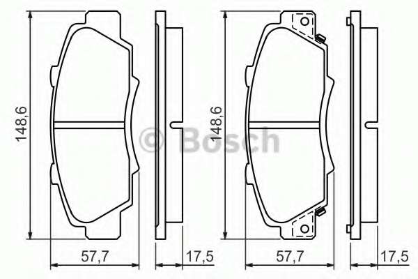 Колодки тормозные (передние) Honda Accord V/VI 93-03/Civic 97-01