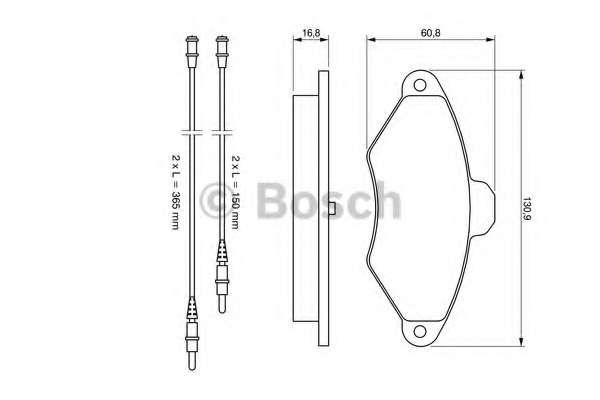 Комплект тормозных колодок, дисковый тормоз