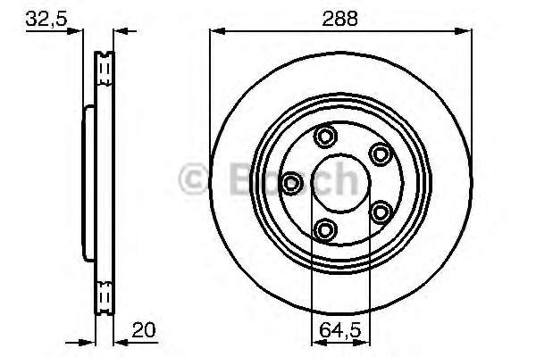 Диск гальмівний зад. JAGUAR S-TYPE 2.5/2.7D/3.0 99-07, XJ 3.0 03-09