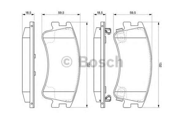 Колодки тормозные (передние) Mazda 6 02-07