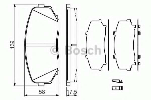 Колодки тормозные (передние) Mazda CX-7 06-14/CX-9/Ford USA Edge 06-/Mitsubishi L200/Pajero Sport 14