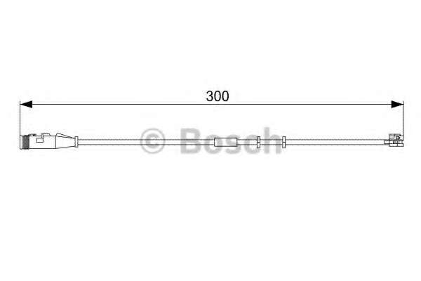 Датчик износа тормозных колодок (передних) Opel Vectra C/Astra H 02- (L=300mm)