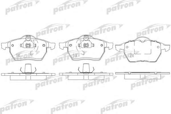 Комплект тормозных колодок, дисковый тормоз