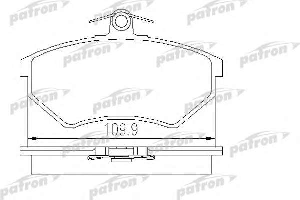 Комплект тормозных колодок, дисковый тормоз