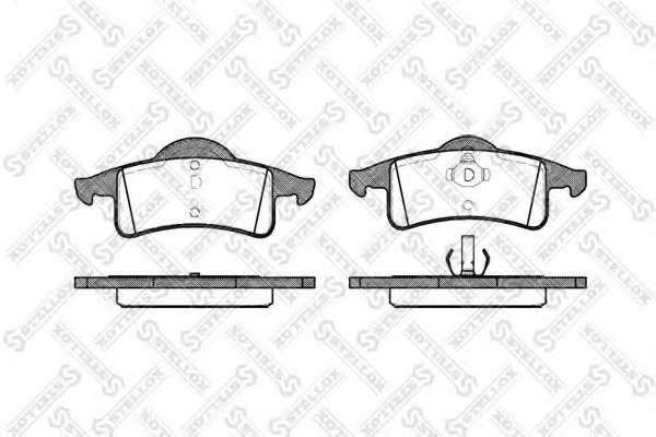 Комплект тормозных колодок, дисковый тормоз