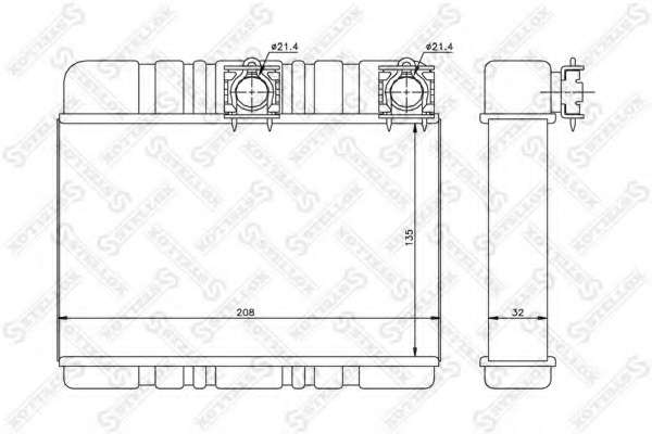 Теплообменник, отопление салона