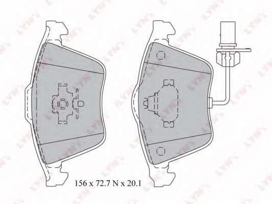 Комплект тормозных колодок, дисковый тормоз