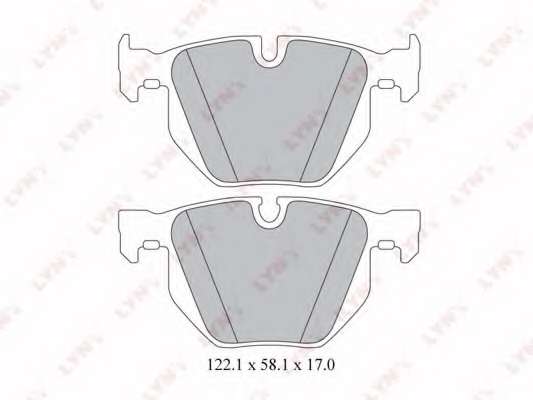 Комплект тормозных колодок, дисковый тормоз