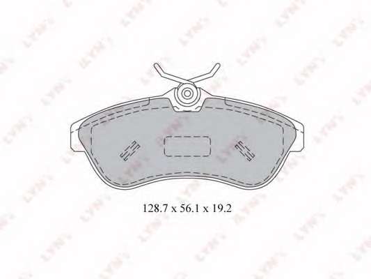 Комплект тормозных колодок, дисковый тормоз