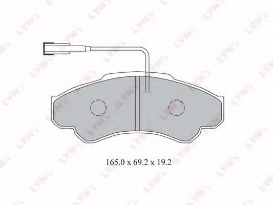 Комплект тормозных колодок, дисковый тормоз