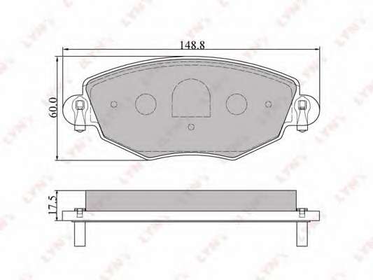 Комплект тормозных колодок, дисковый тормоз