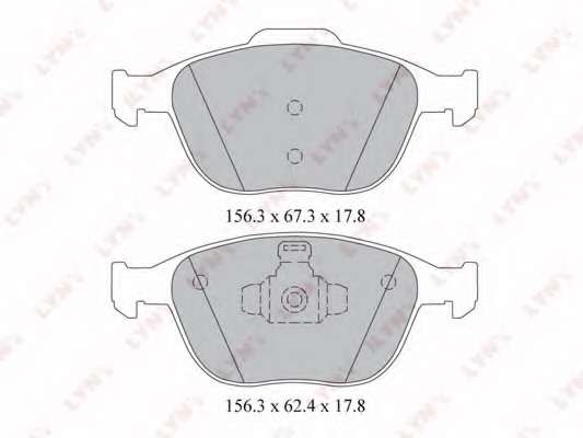 Комплект тормозных колодок, дисковый тормоз