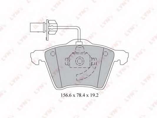 Комплект тормозных колодок, дисковый тормоз
