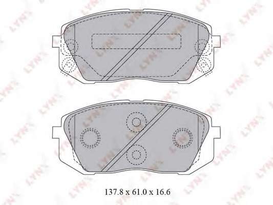 Комплект тормозных колодок, дисковый тормоз