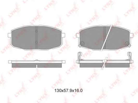Комплект тормозных колодок, дисковый тормоз