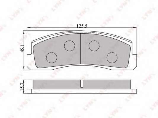 Комплект тормозных колодок, дисковый тормоз