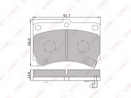Комплект тормозных колодок, дисковый тормоз