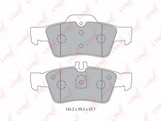 Комплект тормозных колодок, дисковый тормоз