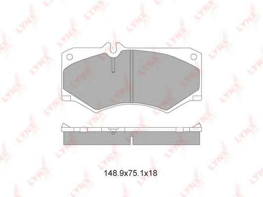 Комплект тормозных колодок, дисковый тормоз