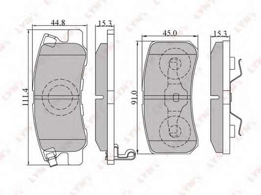 Комплект тормозных колодок, дисковый тормоз
