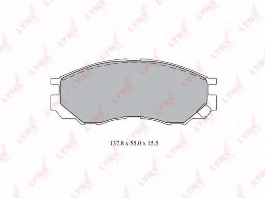 Комплект тормозных колодок, дисковый тормоз