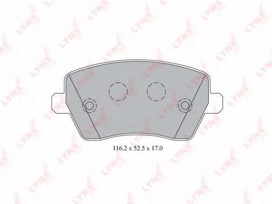 Комплект тормозных колодок, дисковый тормоз