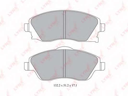 Комплект тормозных колодок, дисковый тормоз