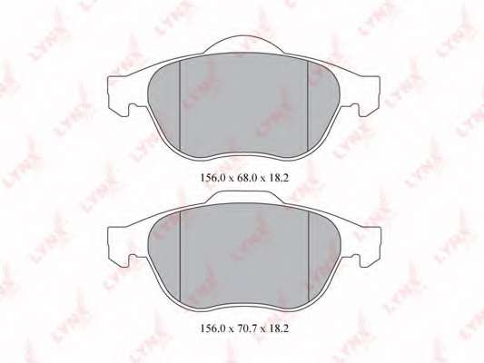Комплект тормозных колодок, дисковый тормоз