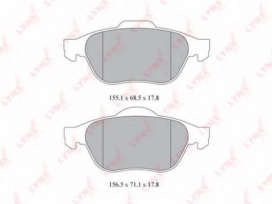 Комплект тормозных колодок, дисковый тормоз