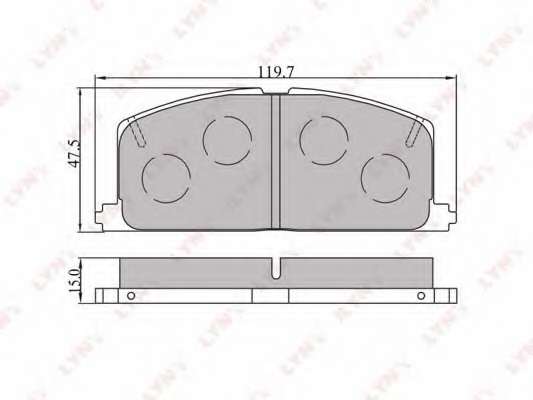 Комплект тормозных колодок, дисковый тормоз