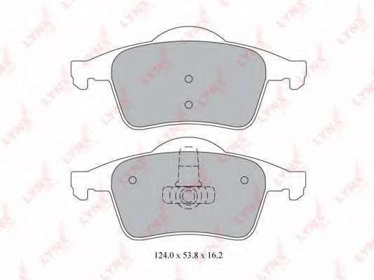 Комплект тормозных колодок, дисковый тормоз