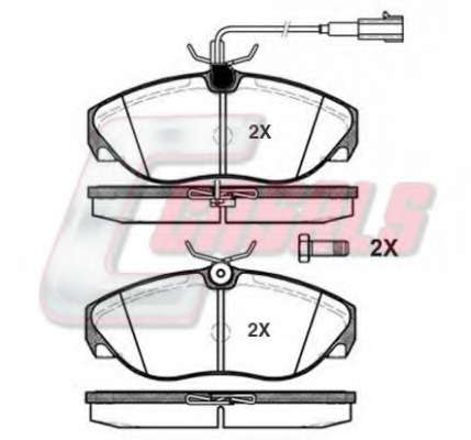 Комплект тормозных колодок, дисковый тормоз