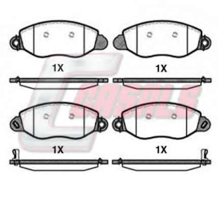 Комплект тормозных колодок, дисковый тормоз