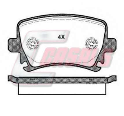 Комплект тормозных колодок, дисковый тормоз