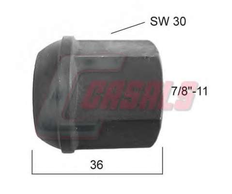 Гайка крепления колеса