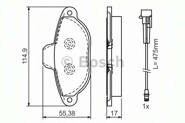 Комплект тормозных колодок, дисковый тормоз