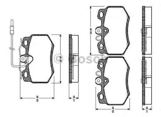 Комплект тормозных колодок, дисковый тормоз