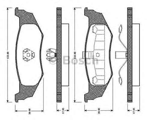 Комплект тормозных колодок, дисковый тормоз