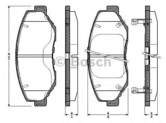 Комплект тормозных колодок, дисковый тормоз