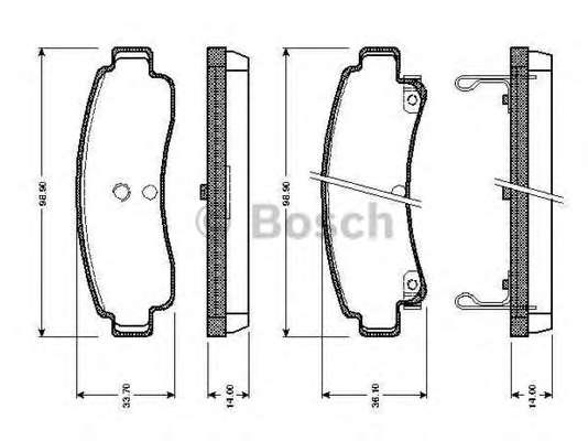 Комплект тормозных колодок, дисковый тормоз
