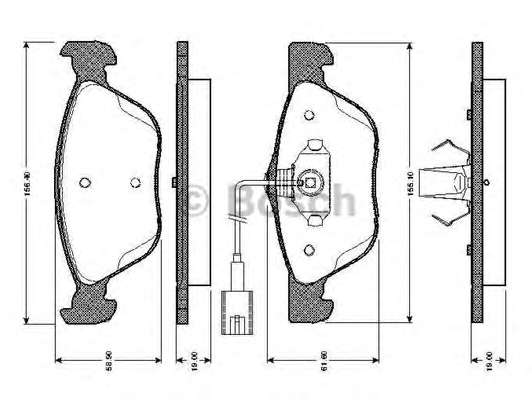 Комплект тормозных колодок, дисковый тормоз