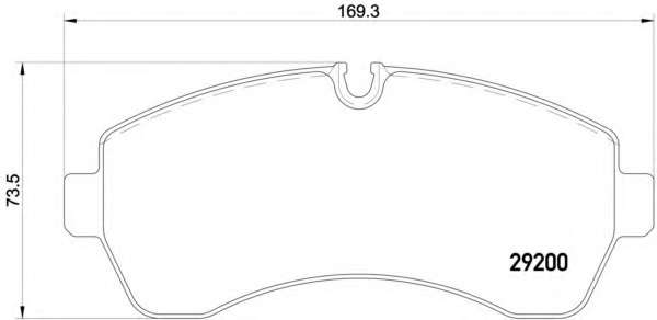 Колодки передні DB Sprinter/ VW Crafter 5T 06- (Brembo)