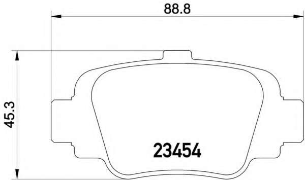 Комплект тормозных колодок, дисковый тормоз