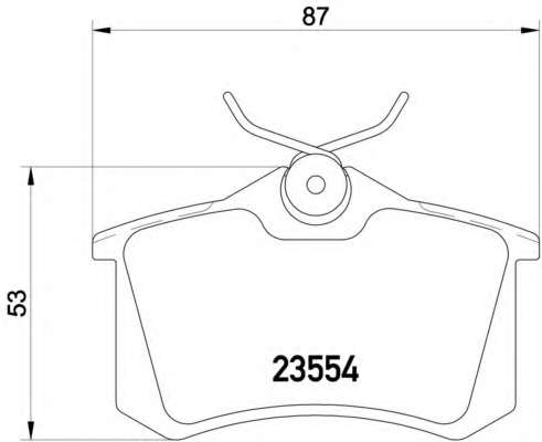 Гальмівні колодки дискові зад. Peugeot 405// Seat Cordoba, Ibiza, Toledo// VW Corrado, Golf, Jetta, Passat, Vento 1.6-2.8Vr6 01.84-