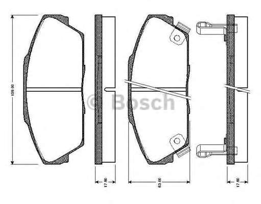 Комплект тормозных колодок, дисковый тормоз