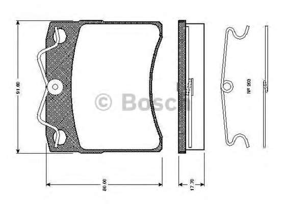 Комплект тормозных колодок, дисковый тормоз