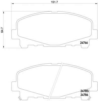 Комплект тормозных колодок, дисковый тормоз
