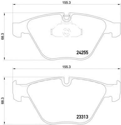 Гальмівні колодки дискові перед. BMW 3 (E90/E90N) 320d 05-/X1 (E84) 09-