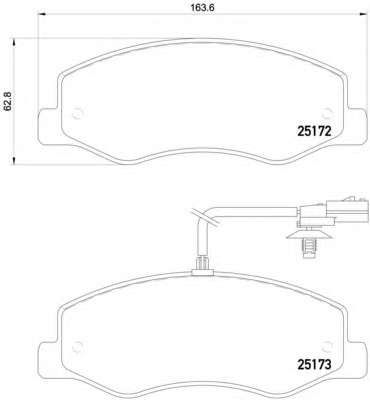 Гальмівні колодки дискові зад. Opel Movano B 10- /Nissan NV400 11- /Renault Master 10-