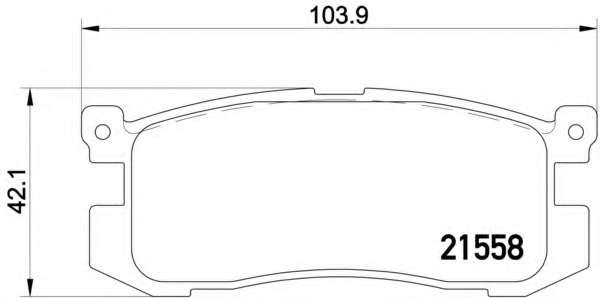 Комплект тормозных колодок, дисковый тормоз